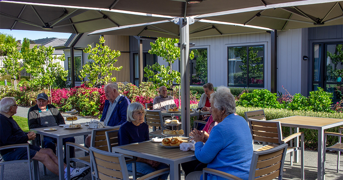 Outdoor Shades for Retirement Villages